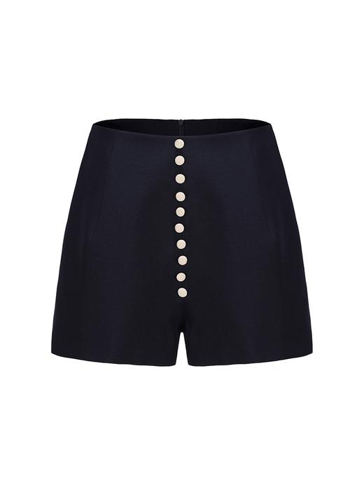 【灯塔】轻松随性长排扣小A字高腰短裤 商品图4