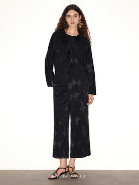 【阑珊星光】新中式肌理醋酸宽松九分裤