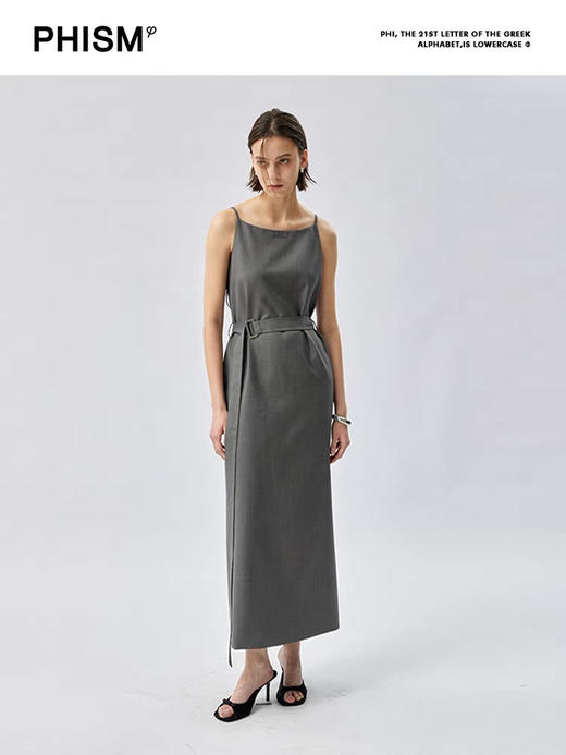 单腰带吊带裙 商品图1