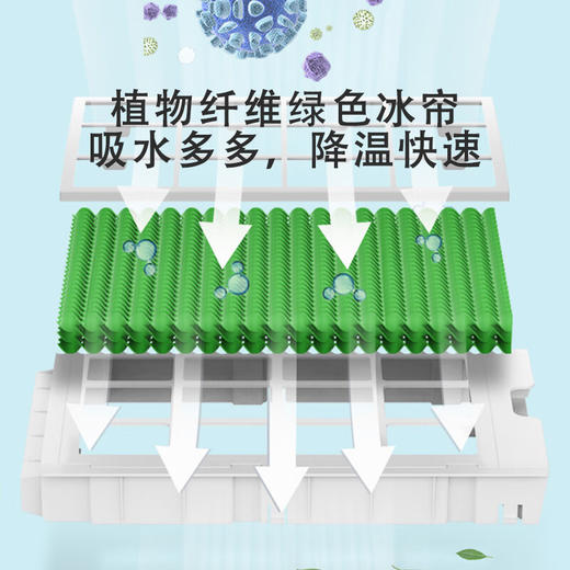 [新品]先锋空调扇家用可移动冷风扇强效降温卧室宿舍用水冷塔扇立式远程遥控 DKT-L7AR 遥控冷风扇L7AR 商品图1
