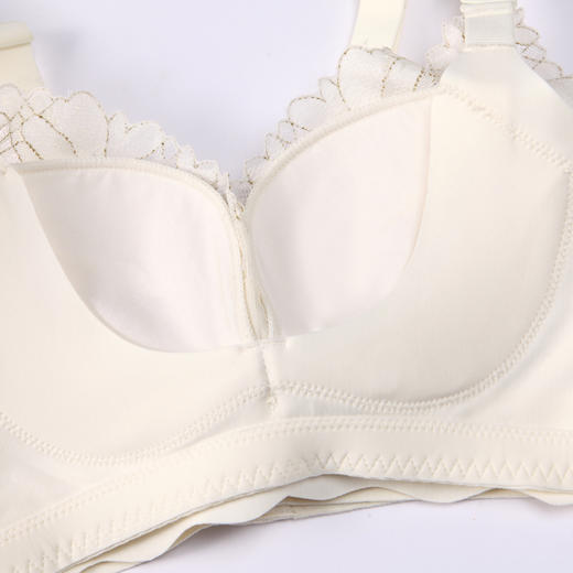 都市丽人舒软挺塑柔型杯轻塑塑身内衣女蕾丝B杯适穿3/4杯中厚调整型文胸无钢圈四排扣LJ41B2 商品图9