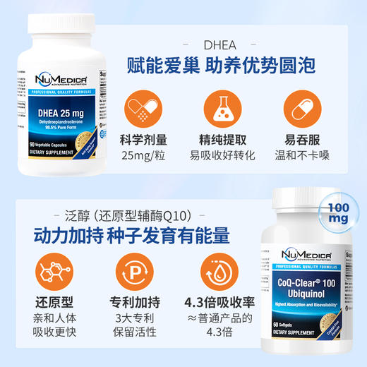 女性卵巢功能优选】DHEA+还原型辅酶Q10 觉厉 商品图4