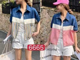 女短袖衬衣6665