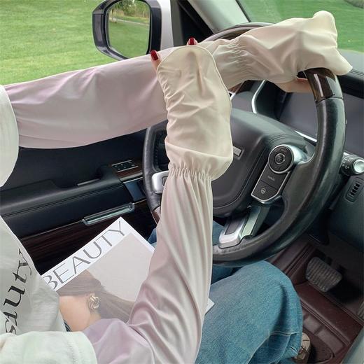 渐变冰袖女夏季防紫外线冰丝袖套骑行防晒袖套手袖开车ins护臂潮 商品图3