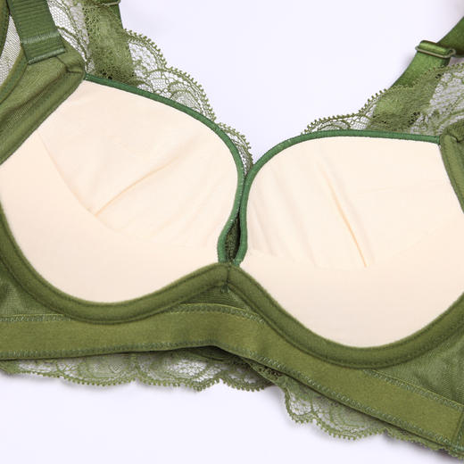 都市丽人舒软挺塑轻塑调整型内衣女蕾丝塑身AB杯3/4杯中厚文胸无钢圈四排扣LJ41B3 商品图7