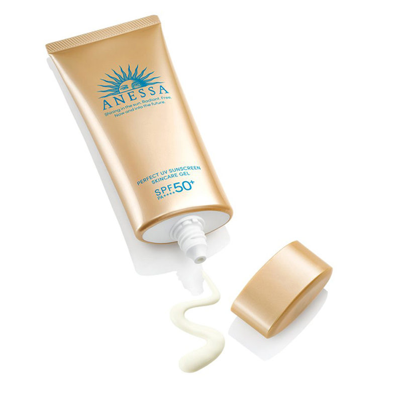 SHISEIDO资生堂 ANESSA小金管安耐晒90g 金灿倍护防晒啫喱 面部专用 有效防晒【新旧版本随机发】