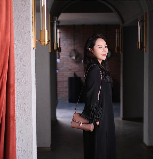 单肩小包 | VINEY含牛皮2024新款复古轻奢斜跨单肩小包5451 商品图4