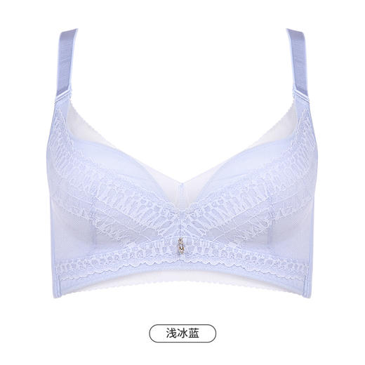 都市丽人舒软挺塑轻塑调整型内衣女蕾丝塑身AB杯3/4杯薄款文胸无钢圈四排扣LJ42C5 商品图13