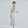 东黎 • 山羊绒女士春夏精纺百搭中长款连衣裙 4221 商品缩略图2