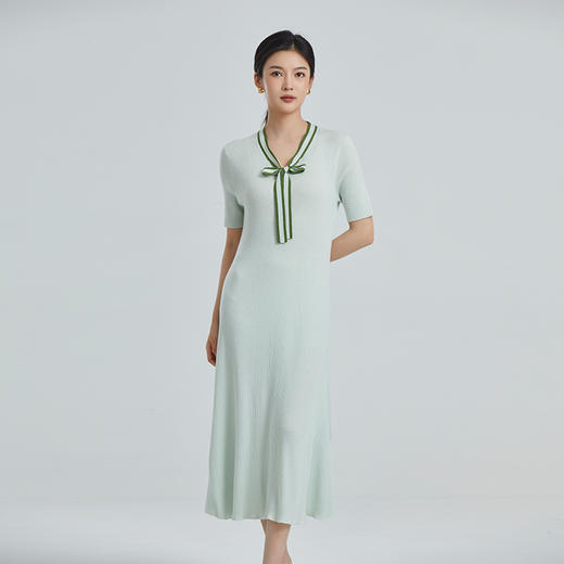 东黎 • 山羊绒女士春夏精纺百搭中长款连衣裙 4221 商品图2