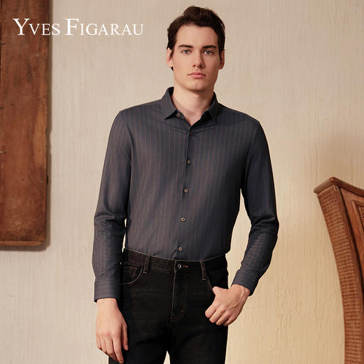 YvesFigarau伊夫·费嘉罗休闲长袖衬衫962311 商品图0