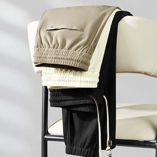 【Q】【夏季薄款】【新款DDP】大依优型大码束脚休闲裤运动裤弹力松紧腰加肥加大宽松大码男士长裤 商品图1