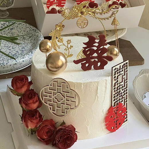 【婚礼蛋糕】-结婚蛋糕/鲜花蛋糕 商品图3