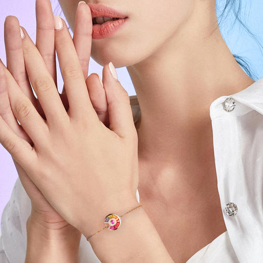 Fanci范琦×IICC珠宝 彩虹系列【彩符宝石手链】18K玫瑰金钻石首饰手链奢品女 下单即赠（IICC珠宝专属礼盒）+顺丰空运+运费险 商品图3