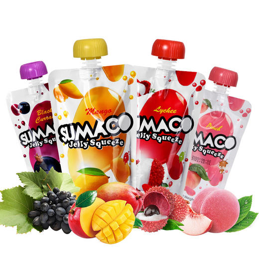 素玛哥芒果味/荔枝味/黑加仑味可吸果冻150g Q弹爽滑果味十足 020071-1/020071-2/020071-3  商品图0