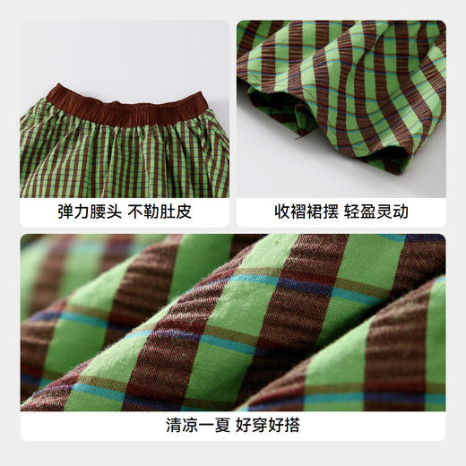 女童小清新格子裙半裙裙子新款安奈儿童装实体店同款AG423818 商品图4