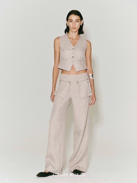 【曼城旧事】质感收腰西装马甲 商品图0