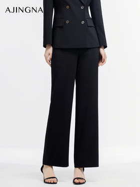 【商场同款】阿菁娜2024春季新款时髦直筒西裤A29C110009