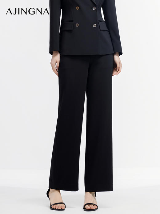 【商场同款】阿菁娜2024春季新款时髦直筒西裤A29C110009 商品图0