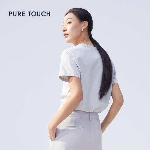 pure touch女士V领T恤1304241032 商品图6