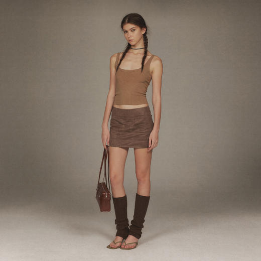 NUTH俏皮花边蕾丝吊带修身显瘦遮副乳正反两穿针织吊带背心女 商品图5