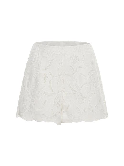 【琉璃爵士】光影镂空蕾丝小A字宽松短裤 商品图4