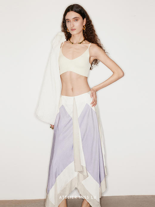 【慵懒午后】无压感弹力针织吊带短款背心 商品图1