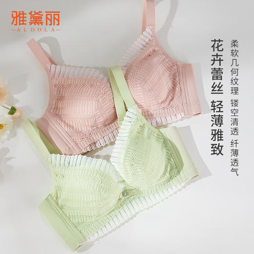 雅黛丽内衣女小胸聚拢显大纯欲蕾丝文胸收副乳无钢圈美背胸罩 商品图3