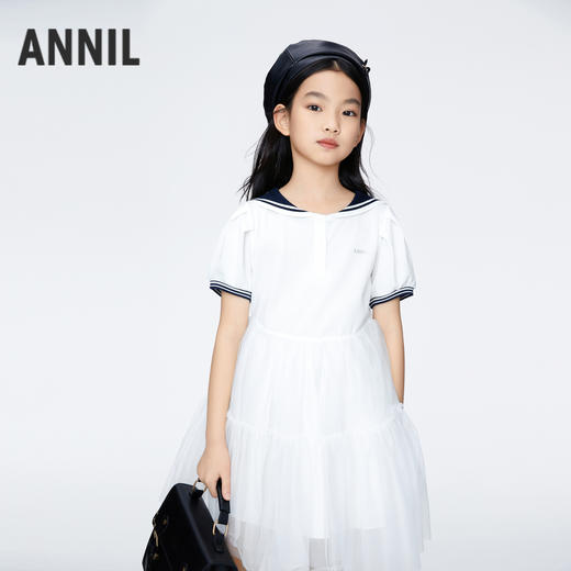 女童凉感短袖连衣裙裙子新款安奈儿童装实体店同款AG423801 商品图1