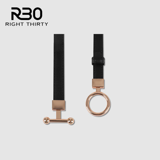 R30 简约百搭高级感牛皮扣环细腰带 N24DTLK232 商品图1