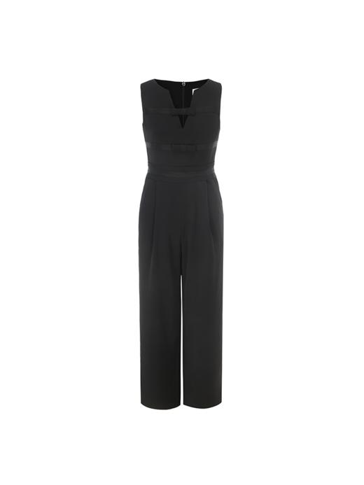 【黑骑士】缠绕线条无袖收腰连体裤 商品图4