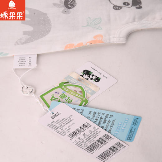 棉果果夏季新品3A抗菌纱布无袖连体衣M201724224366 商品图2
