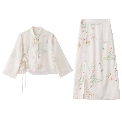 【预订·最迟6天发货】新中式国风连衣裙女装2023年春夏新款温柔复古减龄改良旗袍套装裙 商品图4