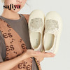 Safiya/索菲娅2024春丑萌芒果头蕾丝透网厚底休闲鞋渔夫鞋 SF41111M28 商品缩略图1