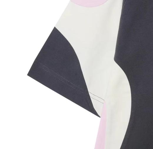 T713夏季新款时尚拼色男女短袖潮流拼接百搭上衣时尚休闲宽松T恤 商品图2