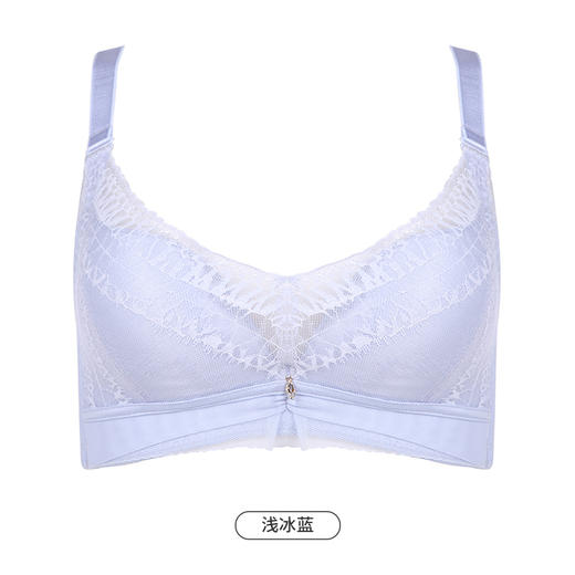 都市丽人舒软挺塑轻塑调整型内衣女蕾丝塑身AB杯3/4杯中厚文胸无钢圈三排扣LJ44C5 商品图9