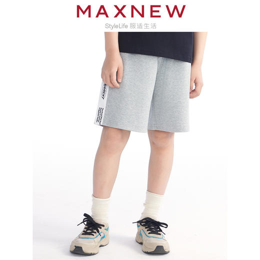 【短裤】童装印花织带休闲运动短裤 1N2344105 商品图1