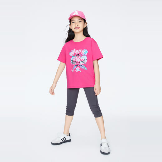 女童趣味全棉T恤圆领短袖夏季新款安奈儿童装实体店同款AG421776 商品图6