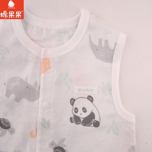 棉果果夏季新品3A抗菌纱布无袖连体衣M201724224366 商品图1