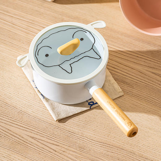 摩登主妇&蜡笔小新 奶锅不粘锅婴儿专用宝宝辅食锅煮泡面汤锅 商品图3