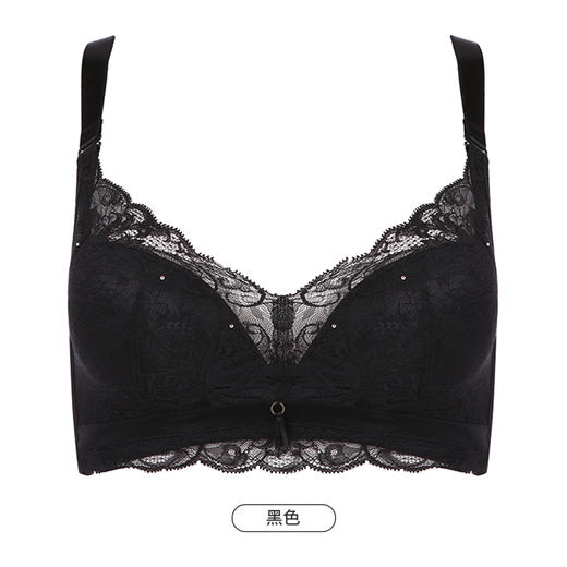 都市丽人舒软挺塑轻塑调整型内衣女蕾丝塑身AB杯3/4杯中厚文胸无钢圈四排扣LJ41B3 商品图8