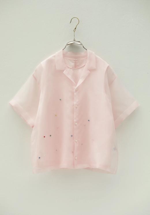 Ecole de curiosites粉色衬衫 商品图0