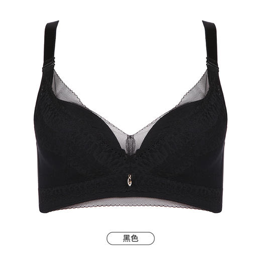 都市丽人舒软挺塑轻塑调整型内衣女蕾丝塑身AB杯3/4杯薄款文胸无钢圈四排扣LJ42C5 商品图11