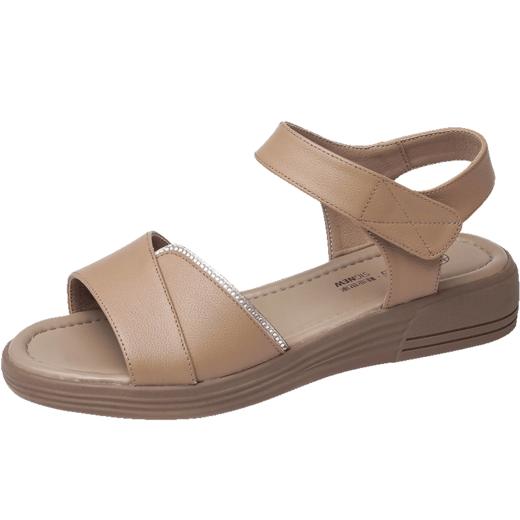 信诺 真皮舒适女鞋 2024新款夏季妈妈鞋中年女士外穿软底防滑凉鞋L260-2 商品图2