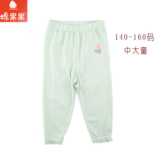 棉果果夏季新品5A抗菌纯棉140-160码女童九分裤M221208224363 商品图0