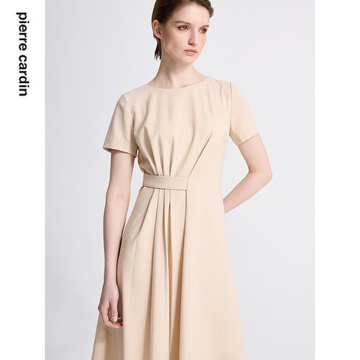 皮尔卡丹女装新款通勤时尚淑女修身双色夏季连衣裙C42DS11
 商品图2