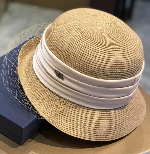 优品堂【雅韵悠扬】法式可上翘、可平戴网纱盆帽太阳帽 商品图4