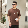 【新款DMH】大依优型大码男装圆领短袖T恤加肥加大休闲肥佬男上衣夏季半袖胖子潮款 商品缩略图3