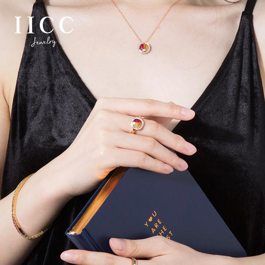 Fanci范琦×IICC珠宝【彩虹系列】霁虹戒指天然彩色蓝宝石指环彩宝手饰首饰 下单即赠（IICC珠宝专属礼盒）+顺丰空运+运费险 商品图3