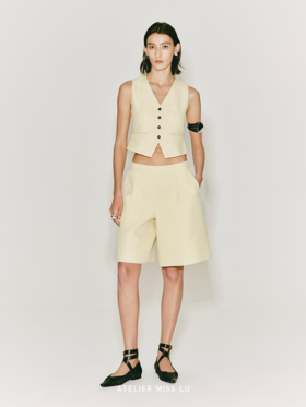 【杏仁撞奶】百慕大廓形中裤